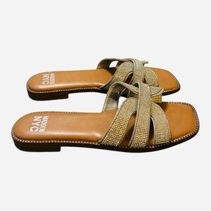 Madden NYC Selina Sandals with Criss-Cross Straps